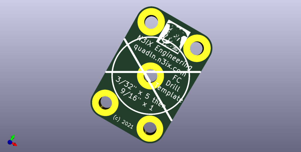 Back Mount Fascia Controller Drill Template