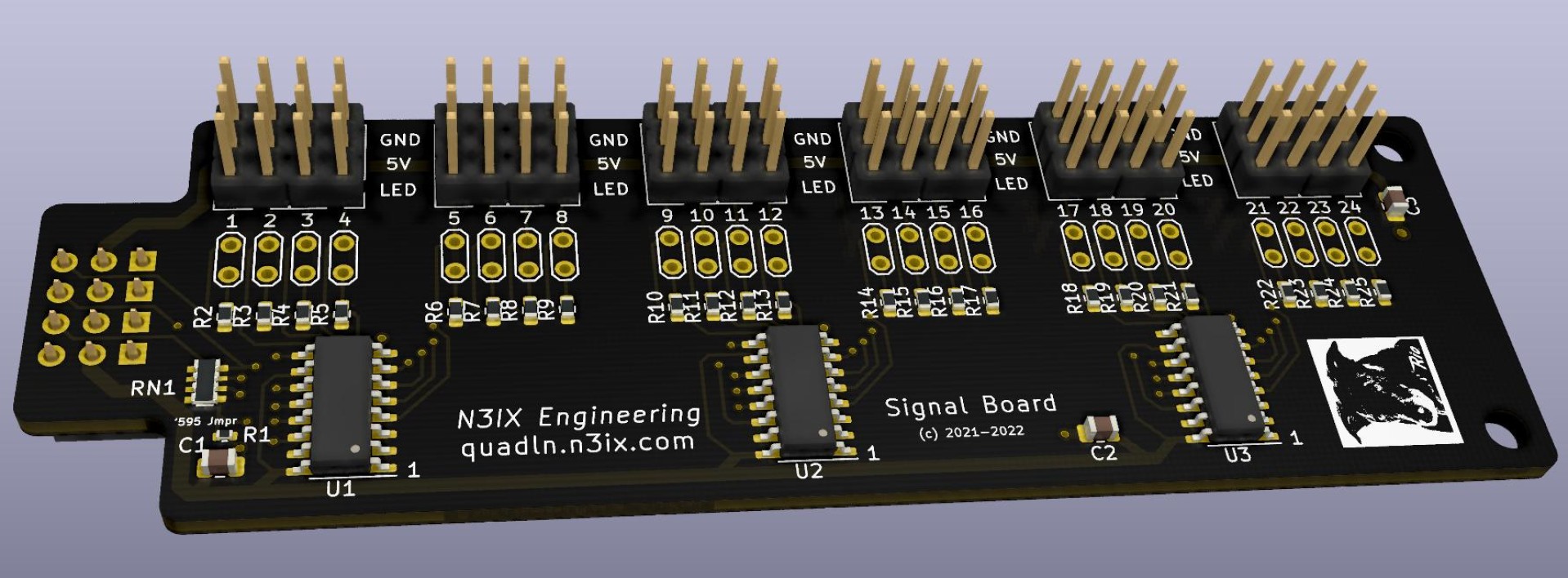 Signaling Board QuadLN_S Signal Board - N3IX Engineering